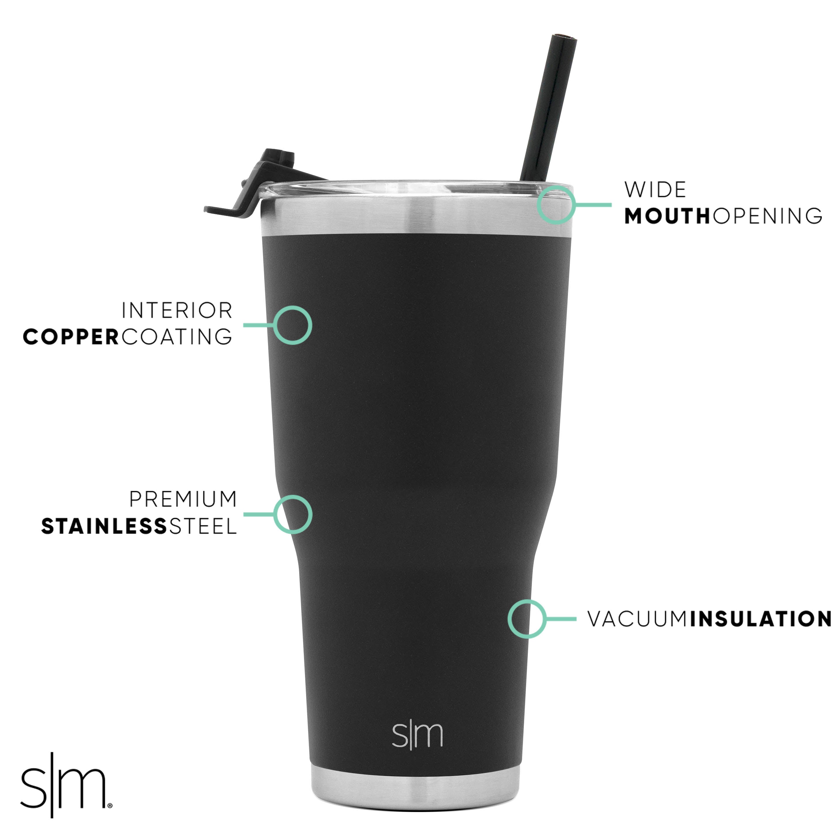 Collegiate Cruiser Tumbler with Flip Lid and Straw L2