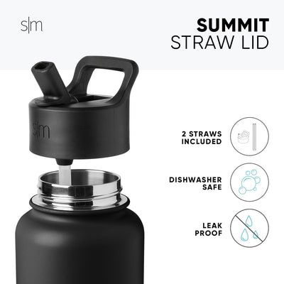 Collegiate Summit Water Bottle with Straw Lid X9