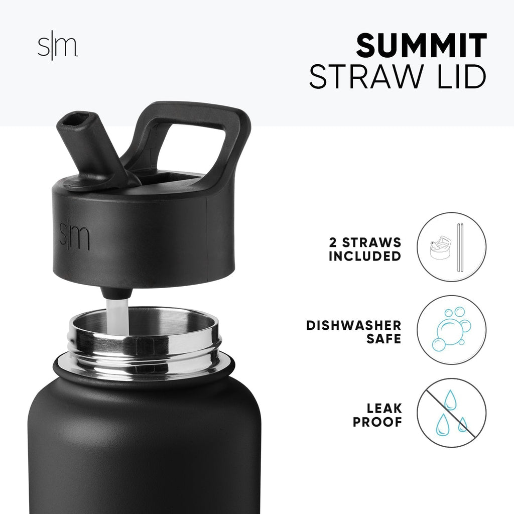 Collegiate Summit Water Bottle with Straw Lid E9