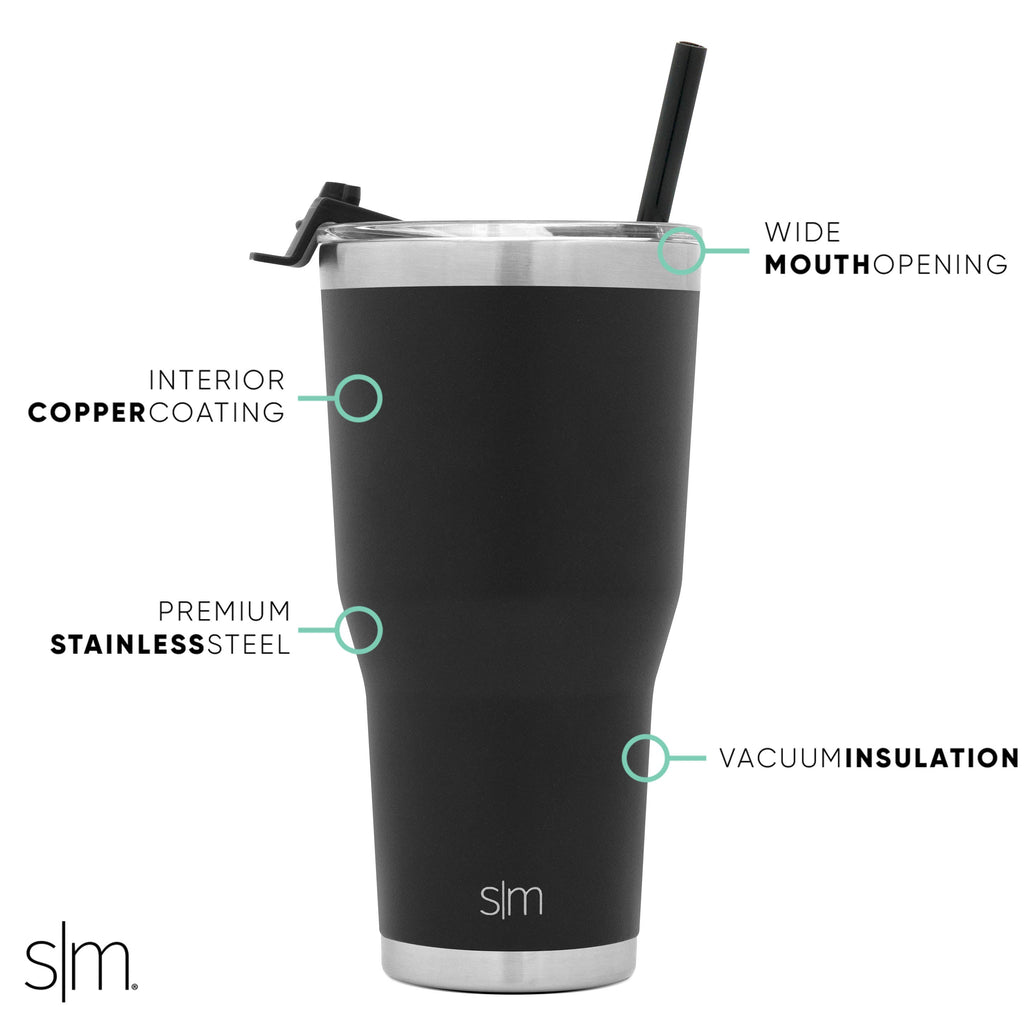 Collegiate Cruiser Tumbler with Flip Lid and Straw D3