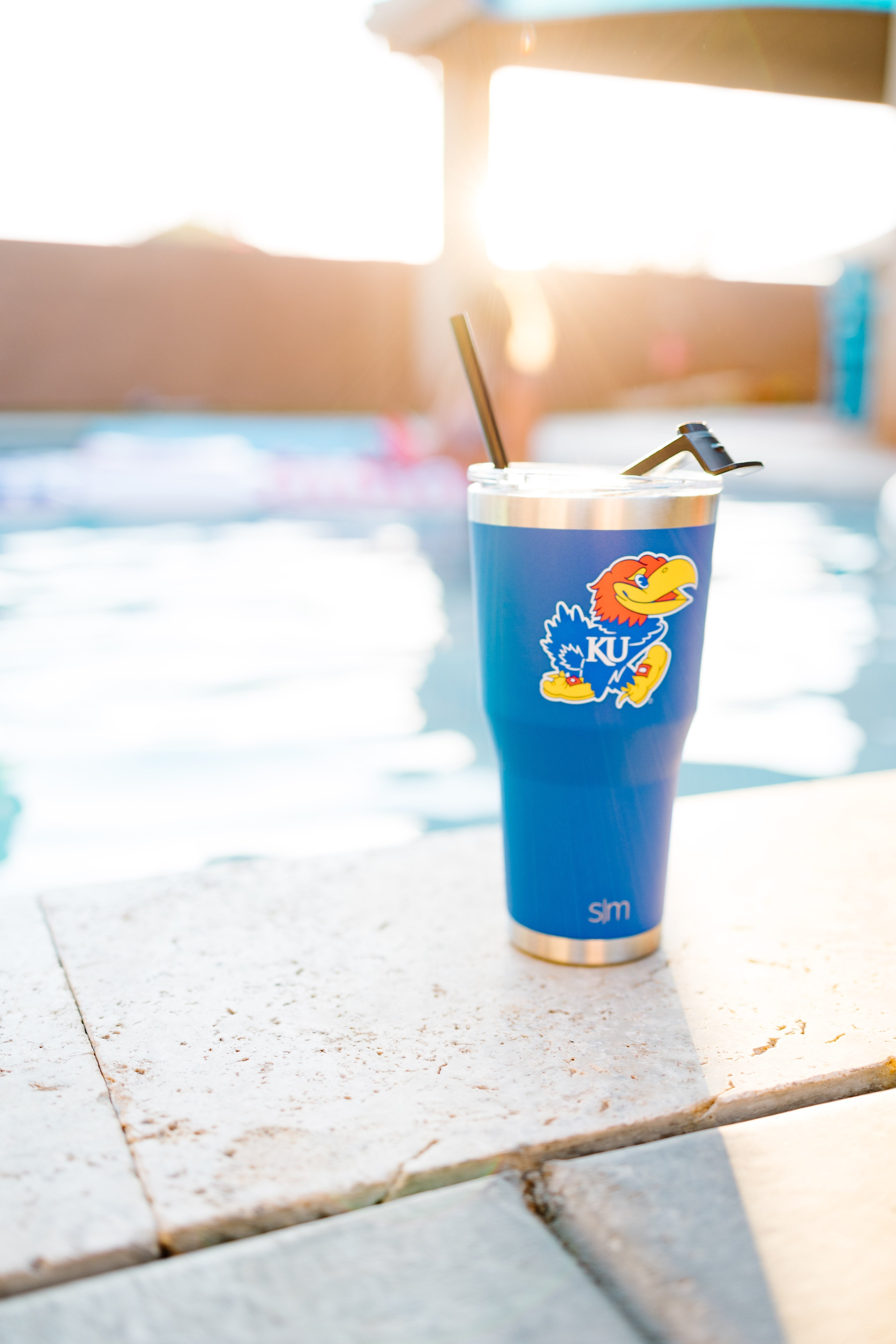 Collegiate Cruiser Tumbler with Flip Lid and Straw D3